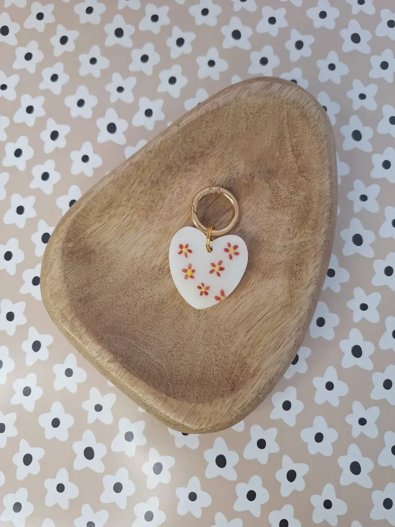 Médaille Cœur Fleurie