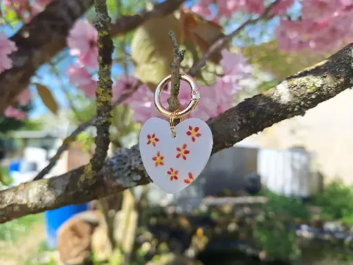 Médaille Cœur Fleurie